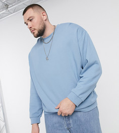 Синий oversized-свитшот ASOS DESIGN Plus