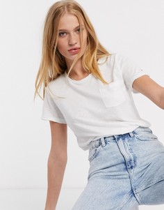 Белая футболка с карманом Tommy Jeans-Белый