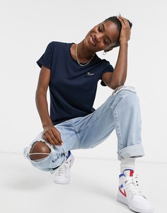 Синяя футболка с карманом Tommy Jeans-Темно-синий