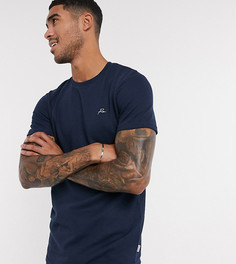 Темно-синяя фактурная футболка от комплекта Jack & Jones Premium эксклюзивно на ASOS-Темно-синий