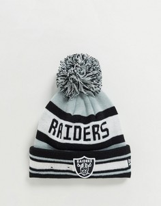 Шапка с помпоном New Era Raiders-Черный