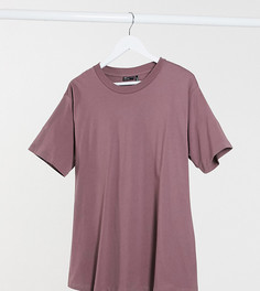 Футболка в стиле oversized бежевого цвета ASOS DESIGN Maternity-Розовый