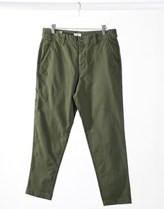 Брюки-морковки цвета хаки Jack & Jones-Зеленый
