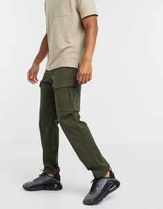 Свободные брюки карго цвета хаки Jack & Jones Intelligence-Зеленый