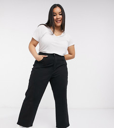 Черные прямые джинсы до щиколотки Levis Plus-Черный