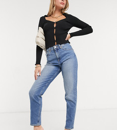Узкие джинсы в винтажном стиле ASOS DESIGN Petite farleigh-Синий
