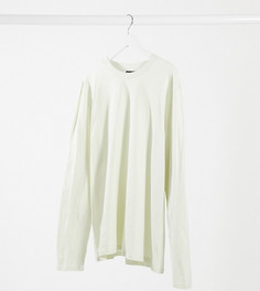 Зеленый лонгслив с круглым вырезом ASOS DESIGN Plus