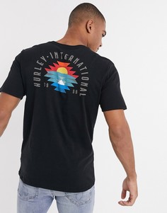 Черная футболка Hurley Findapeak-Черный