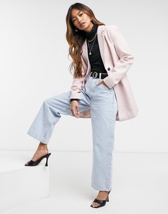 Розовое строгое пальто Vero Moda-Розовый