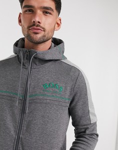 Худи на молнии BOSS Athleisure-Серый
