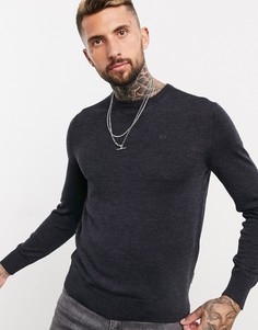 Темно-серый джемпер с круглым вырезом Armani Exchange