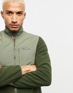 Зеленая флисовая куртка Jack & Jones Originals-Зеленый