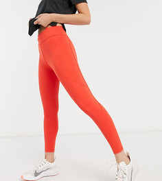 Спортивные леггинсы с завязкой на талии ASOS 4505 Petite-Красный