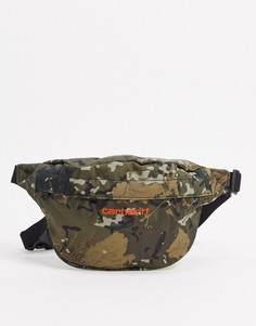 Камуфляжная сумка-кошелек на пояс Carhartt WIP-Зеленый