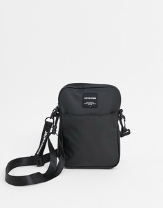 Черная сумка через плечо Jack & Jones-Черный
