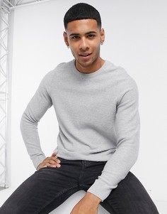 Серый фактурный джемпер Jack & Jones Premium