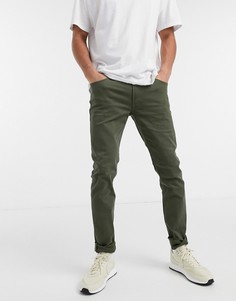 Зеленые брюки скинни Jack & Jones Intelligence-Зеленый