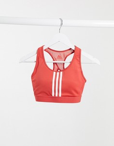 Красный бюстгальтер adidas Training