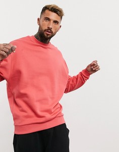 Красный oversize-свитшот ASOS DESIGN