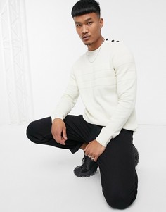 Белый фактурный джемпер Jack & Jones Originals