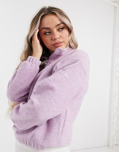 Топ из искусственного меха ASOS 4505-Фиолетовый