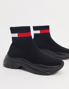 Черные кроссовки на массивной подошве Tommy Jeans-Черный