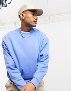 Синий oversize-свитшот ASOS DESIGN