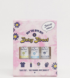 Свободная футболка тай-дай с принтом Daisy Street Plus-Мульти