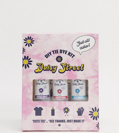Свободная футболка тай-дай с принтом Daisy Street Plus-Мульти