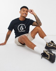 Черная футболка Volcom-Черный