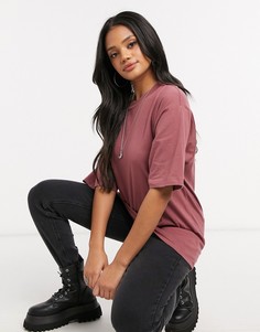 Футболка в стиле oversized бордового цвета ASOS DESIGN ultimate-Красный