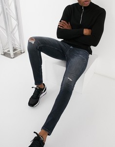 Черные джинсы с напылением River Island-Черный