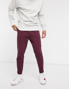 Бордовые джоггеры со складками от комплекта ASOS DESIGN-Красный
