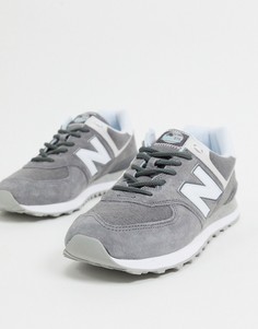 Серые кроссовки New Balance 574-Серый