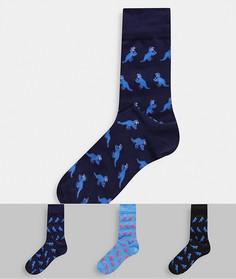 Набор из 3 пар носков (темно-синие/черные/синие) Paul Smith-Мульти