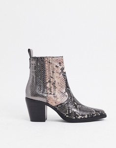 Разноцветные ботинки в ковбойском стиле Steve Madden-Мульти