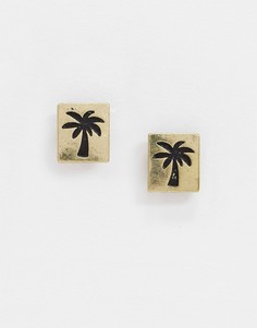 Серьги с пальмовыми деревьями Classics 77-Золотой