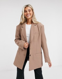 Пиджак светло-табачного цвета в винтажном стиле ASOS DESIGN-Светло-коричневый