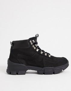 Черные ботинки на массивной подошве Steve Madden-Черный