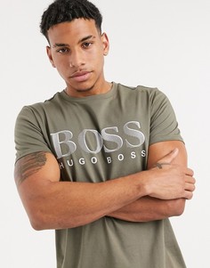 Футболка с логотипом BOSS-Коричневый