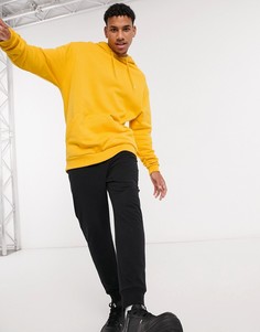 Худи в стиле oversized горчичного цвета ASOS DESIGN-Желтый