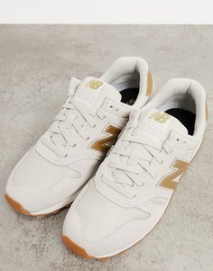 Золотисто-кремовые кроссовки New Balance 373-Кремовый