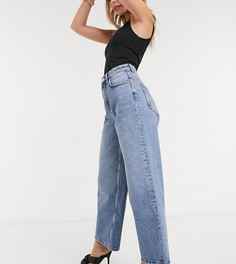 Джинсы в винтажном стиле с завышенной талией ASOS DESIGN Petite-Синий