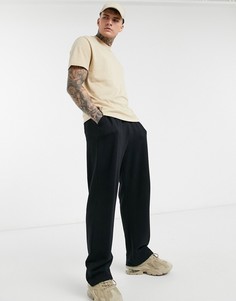 Бежевая свободная футболка из органического хлопка ASOS DESIGN-Бежевый