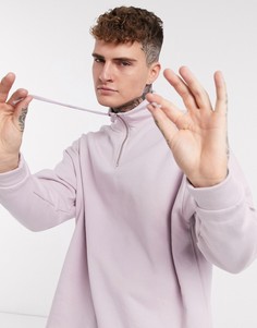 Лавандовый oversized-свитшот с воротом-трубой ASOS DESIGN​​​​​​​-Фиолетовый