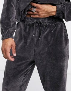 Черные oversized-джоггеры от комплекта ASOS DESIGN-Серый