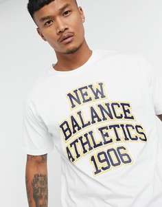 Белая футболка New Balance Athletics-Белый