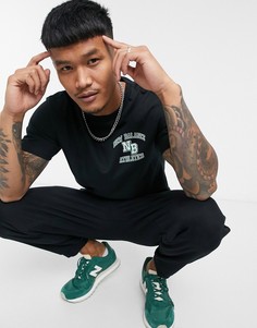 Черная футболка в университетском стиле New Balance Athletics-Черный