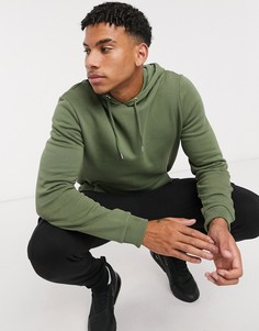 Худи цвета хаки ASOS DESIGN-Зеленый