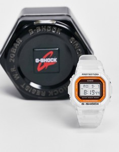Белые цифровые часы Casio G-shock DW-5600LS-7-Белый